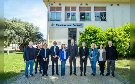 Türkiye Barolar Birliği Başkanı Erinç Sağkan İzmir Gazeteciler Cemiyeti Ziyaretinde Akbelen Sürecine Dikkat Çekti
