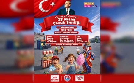 Maltepe Belediyesi 23 Nisan’da Cumhuriyet Meydanı’nı çocuklar için şenlik alanına dönüştürüyor