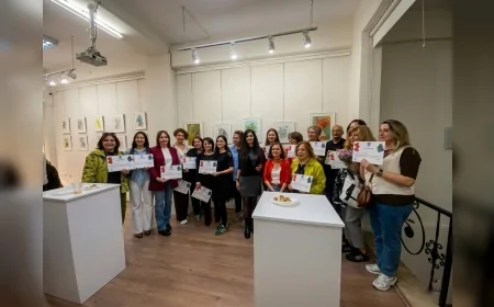 YAZAR VE SANATÇI EVİ’NDE KARAKALEM VE SULUBOYA SERGİSİ SANATSEVERLERLE BULUŞTU