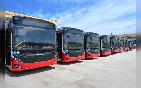 ÇANAKKALE BELEDİYESİ KENT İÇİ ULAŞIM FİLOSUNA 13 YENİ OTOBÜS DAHA KATTI