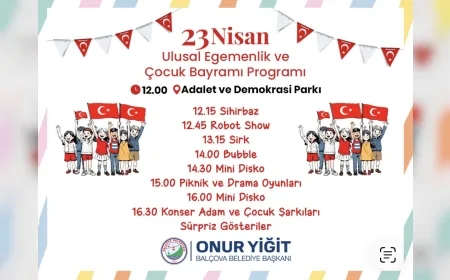 İzmir Balçova’da 23 Nisan Coşkusu Etkinliklerle İlçeye Yayılacak