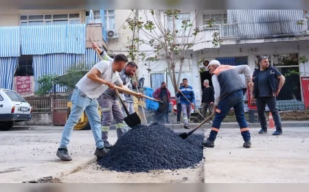 Salihli Belediyesi Altyapı Çalışmaları Sonrası Bozulan Yollarda Onarıma Başladı