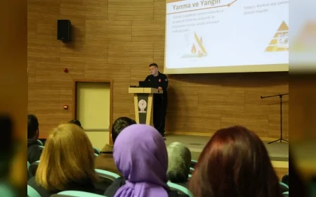 Düzce Belediyesi İtfaiyesi hastane personeline yangın ve afet müdahale eğitimi verdi