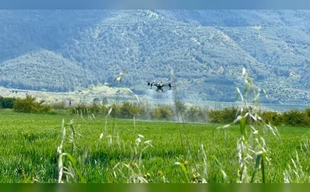 AYDIN’DA ÜRETİCİLERE DRONE İLE ÜCRETSİZ GÜBRELEME DESTEĞİ YAYGINLAŞIYOR