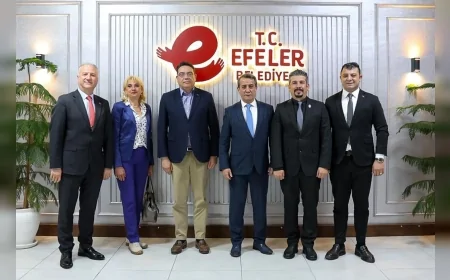 EFELER BELEDİYE BAŞKANI ANIL YETİŞKİN, CHP GENEL BAŞKAN YARDIMCISI YANKI BAĞCIOĞLU’NU AĞIRLADI