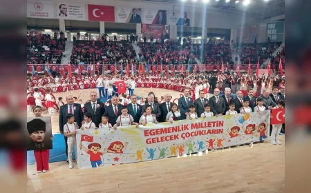 Çorum’da 23 Nisan Kutlamalarında Renkli Görüntüler Coşkuya Sahne Oldu