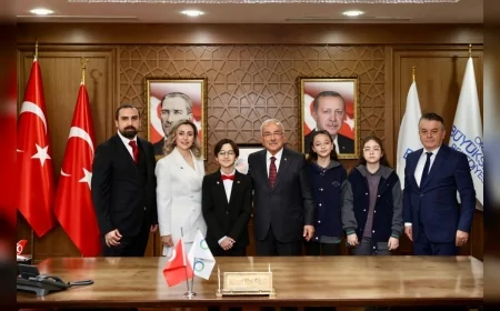 Ordu Büyükşehir Belediye Başkanı Dr. Mehmet Hilmi Güler 23 Nisan'da Makamını Minik Başkan Dağhan Öztürk'e Devretti