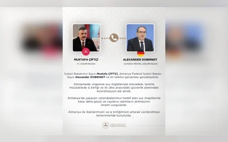 İçişleri Bakanı Mustafa Çiftçi Almanya İçişleri Bakanı Dobrindt ile güvenlik ve terörle mücadeleyi görüştü
