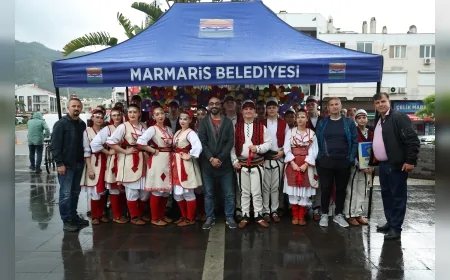Marmaris’te Uluslararası Çocuk Festivali İkinci Gününde Renkli Görüntülere Sahne Oldu