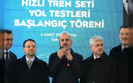 ULAŞTIRMA VE ALTYAPI BAKANI ABDULKADİR URALOĞLU: “YERLİ HIZLI TREN 225 KİLOMETRE HIZA ULAŞTI”