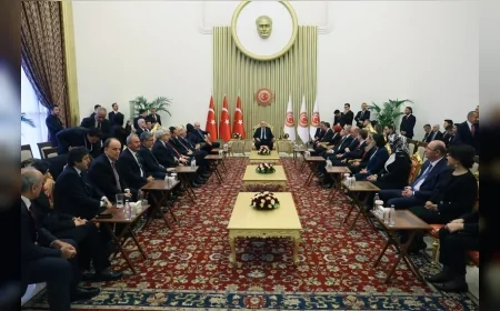 CUMHURBAŞKANI RECEP TAYYİP ERDOĞAN TBMM’NİN 106’NCI YIL RESEPSİYONUNDA SİYASİ TEMASLAR VE AÇIKLAMALARDA BULUNDU