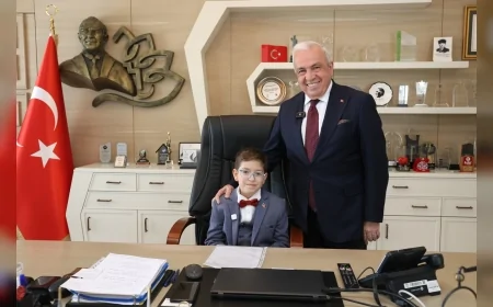 Nilüfer Belediye Başkanı Şadi Özdemir 23 Nisan’da Görevi Çocuklara Devretti