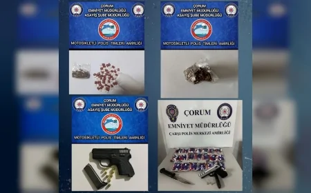 Çorum Emniyet Müdürlüğü bir haftalık asayiş bilançosunu açıkladı 3 bin 171 kişi sorgulandı silah ve uyuşturucu ele geçirildi