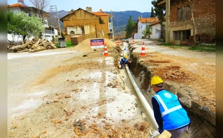 DENİZLİ BÜYÜKŞEHİR DESKİ ACIPAYAM YAZIR’DA 4,1 MİLYON TL’LİK İÇME SUYU HATTI YENİLEME ÇALIŞMASI BAŞLATTI