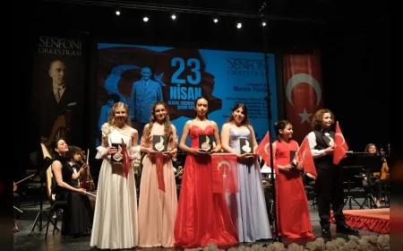 Eskişehir’de genç yetenekler 23 Nisan konserinde senfoni orkestrasıyla sahne aldı