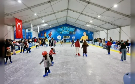 NEVŞEHİR BELEDİYESİ MOBİL BUZ PATENİ PİSTİ 40 GÜNDE 15 BİN TEKİL ZİYARETÇİYİ AĞIRLADI