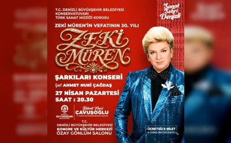 Denizli Büyükşehir Belediyesi Nisan Sonunda Üç Konserle Sanatseverleri Buluşturuyor