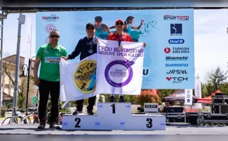 ORDU BÜYÜKŞEHİR BELEDİYESPORLU YUSUF EFE GÜNDÜZ ÇAYCUMA DUATLONU TÜRKİYE KUPASI FİNALLERİNDE ZİRVEYE ÇIKTI