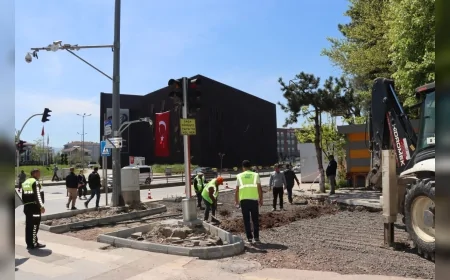 Yalova’da Stadyum ve Şehit Ömer Faydalı Kavşağı Yenileniyor Trafik Akışı Rahatlayacak