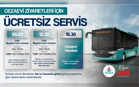 Nevşehir Belediyesinden Cezaevi Ziyaretleri için Ücretsiz Servis Uygulaması Başladı