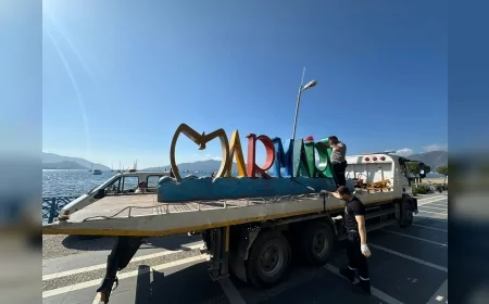 Marmaris Belediyesi Yaz Sezonu Öncesi “Marmaris” Yazısını Yeniliyor