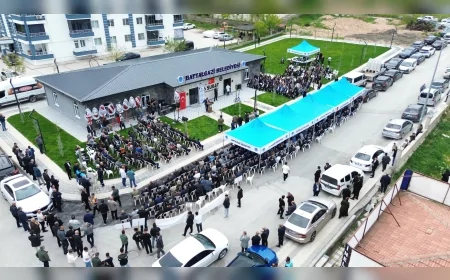 MALATYA BATTALGAZİ’DE 6 ŞUBAT DEPREM ŞEHİTLERİ TAZİYE EVİ HİZMETE AÇILDI