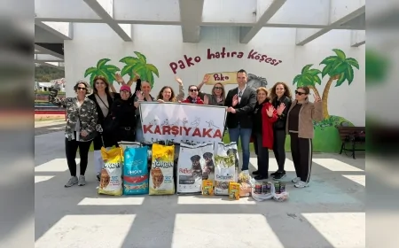 Karşıyaka Sanat Derneği’nden İzmir’deki PAKO Kampüsü’ne sokak hayvanları için mama desteği