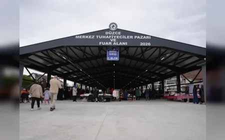 Düzce Belediye Başkanı Dr. Faruk Özlü: “Yeni pazaryeriyle esnaf ve vatandaş daha düzenli ve konforlu ortama kavuştu”