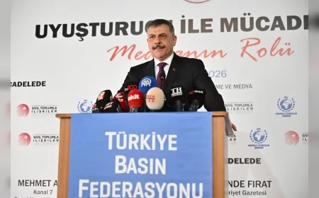 İçişleri Bakanı Mustafa Çiftçi: “Uyuşturucuyla mücadelede medya en stratejik paydaşlardan biridir”