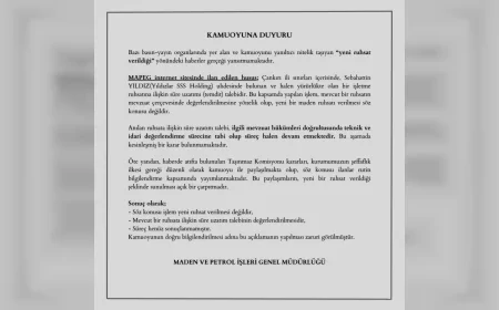 MAPEG: “Çankırı’da yeni ruhsat verilmedi, mevcut ruhsat için süre uzatımı değerlendiriliyor”