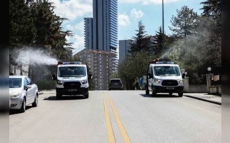 Çankaya Belediyesi Yaz Öncesi Vektörle Mücadelede İlaçlama Çalışmalarını İlçe Genelinde Yoğunlaştırdı