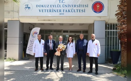Dokuz Eylül Üniversitesinde geleceğin veteriner hekimleri beyaz önlüklerini giydi