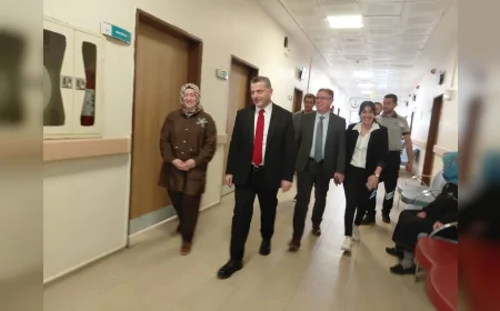 Çorum İl Sağlık Müdürü Prof. Dr. Sinan Zehir Osmancık Devlet Hastanesi’nde hizmet süreçlerini yerinde inceledi