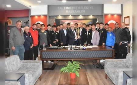 BALIKESİR’DE ŞAMPİYON EDREMİTSPOR U-15 TAKIMI TÜRKİYE ŞAMPİYONASI YOLCUSU