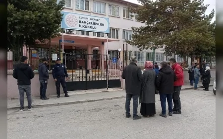 Çorum’da ilköğretim okulu bahçesine kadar giren şüpheli paniğe yol açtı