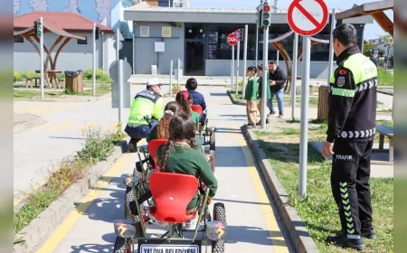 Yalova’da Miniklere Uygulamalı Trafik Eğitimiyle Erken Yaşta Bilinç Kazandırılıyor