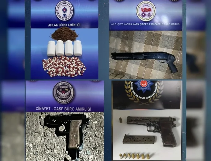 Çorum’da Bir Haftalık Asayiş Uygulamalarında 3 Bin 257 Kişi Sorgulandı, Silah ve Uyuşturucu Ele Geçirildi