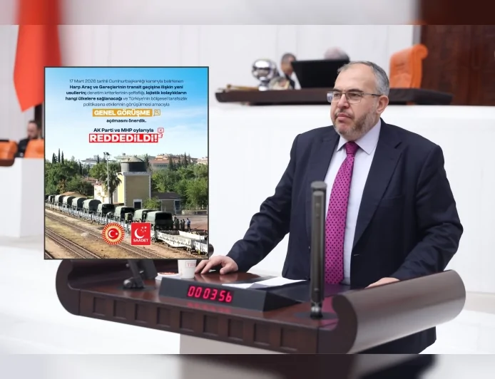 SAADET PARTİSİ HATAY MİLLETVEKİLİ DOÇ. DR. NECMETTİN ÇALIŞKAN: “SİLAH TRANSİTİNDE KRİTERLER MECLİS’TE AÇIKÇA TARTIŞILMALI”
