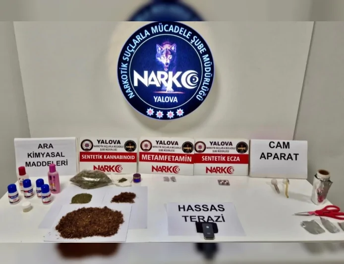 Yalova İl Emniyet Müdürlüğü: “Uyuşturucu operasyonlarında 4 şüpheli yakalandı 2 kişi tutuklandı”