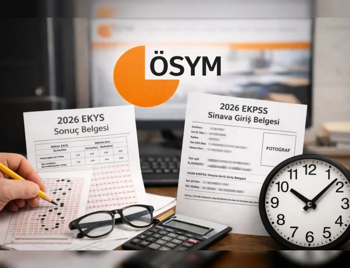 ÖSYM 2026 MEB EKYS sonuçlarını, cevap kağıtlarını ve EKPSS giriş belgelerini erişime açtı