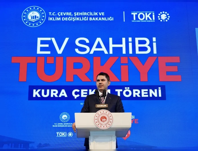 Çevre Şehircilik ve İklim Değişikliği Bakanı Murat Kurum: “500 bin konutu hızla yapacağız 2 yıl içinde anahtarları teslim edeceğiz”