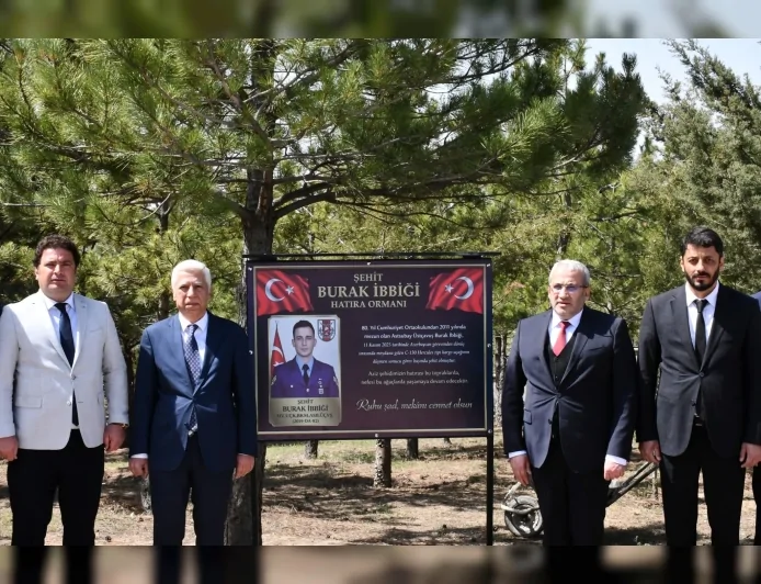 Çorum’da Şehit Hava Astsubay Burak İbbiği’nin Hatırası Fidan Dikimiyle Yaşatılıyor