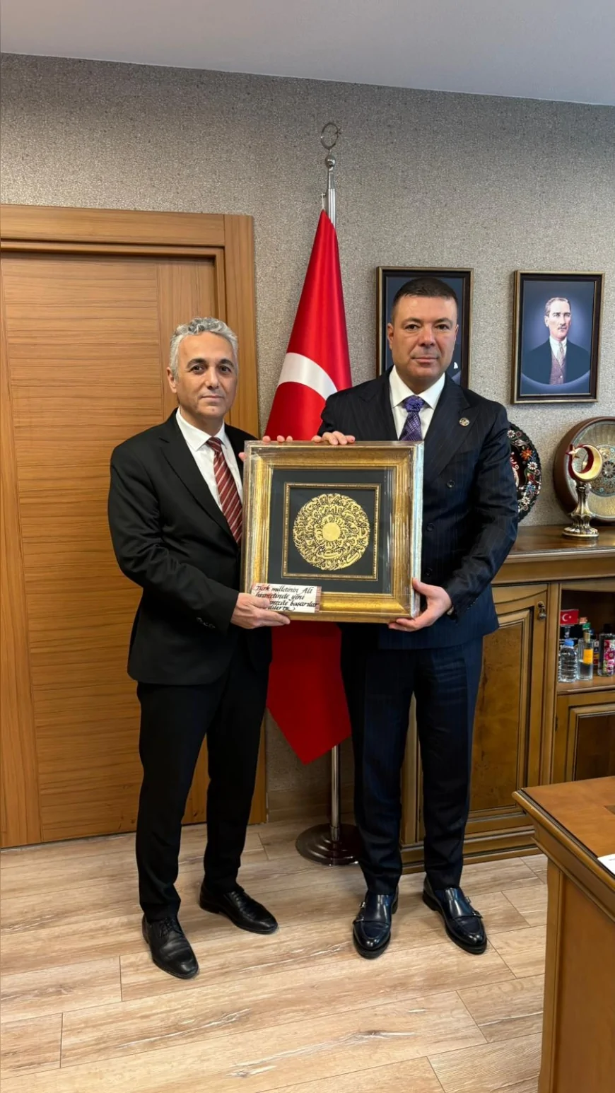 MHP Genel Başkan Yardımcısı Özgür Bayraktar AL-KON ve Hekimsen Genel Başkanı Uzm. Dr. Adil Kurban’ı kabul etti