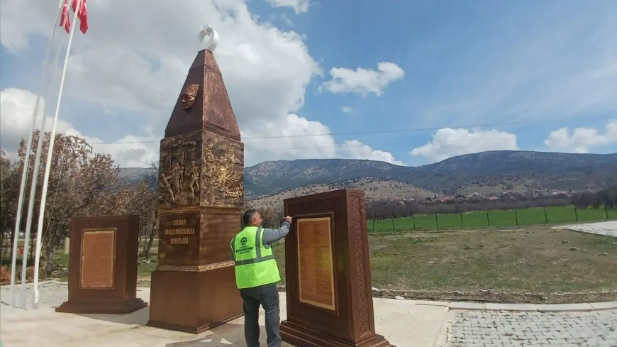 DENİZLİ BÜYÜKŞEHİR BELEDİYESİ CABAR ŞEHİTLİĞİ’Nİ ANMA TÖRENİ ÖNCESİ HAZIR HALE GETİRDİ