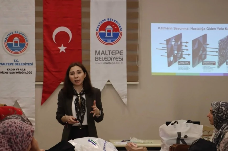 Maltepe Belediyesi’nin HPV farkındalık eğitiminde erken teşhis ve aşının önemi anlatıldı