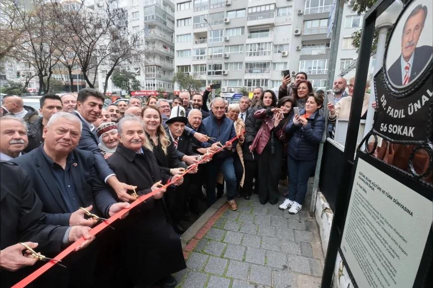 Konak'ta Vefa Örneği Dr Fadıl Ünal'ın Adı Güzelyalı 56 Sokakta Ölümsüzleşti