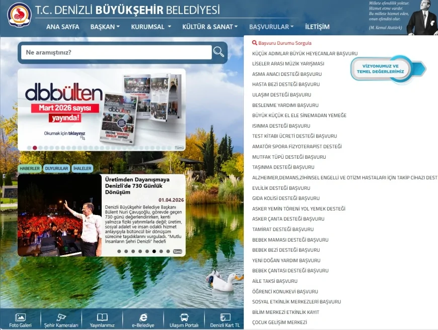 Denizli Büyükşehir Belediye Başkanı Bülent Nuri Çavuşoğlu: “365 gün vatandaşımızın yanındayız”