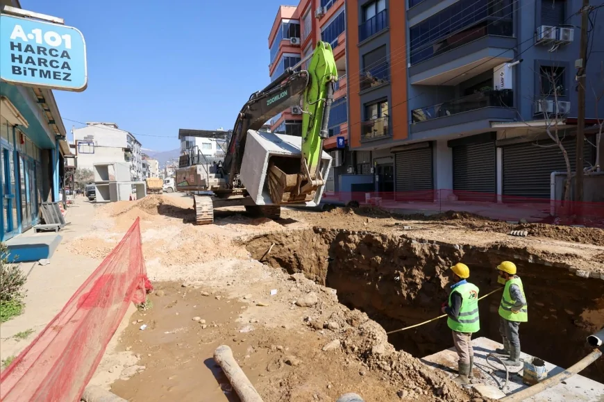 İzmir Büyükşehir Belediyesi Kiraz’da taşkın riskine karşı 100 milyon liralık altyapı yatırımını başlattı