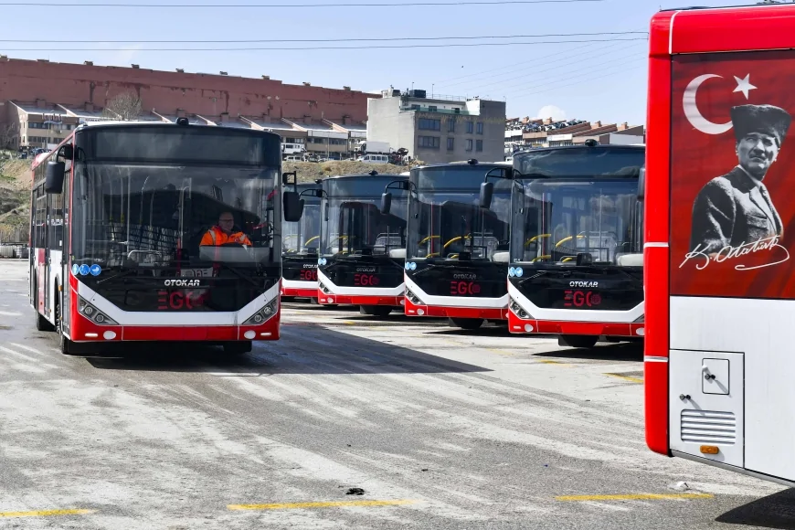 ANKARA’DA EGO FİLOSUNA 16 YENİ OTOBÜS EKLENDİ TOPLAM ARAÇ SAYISI 1954’E YÜKSELDİ