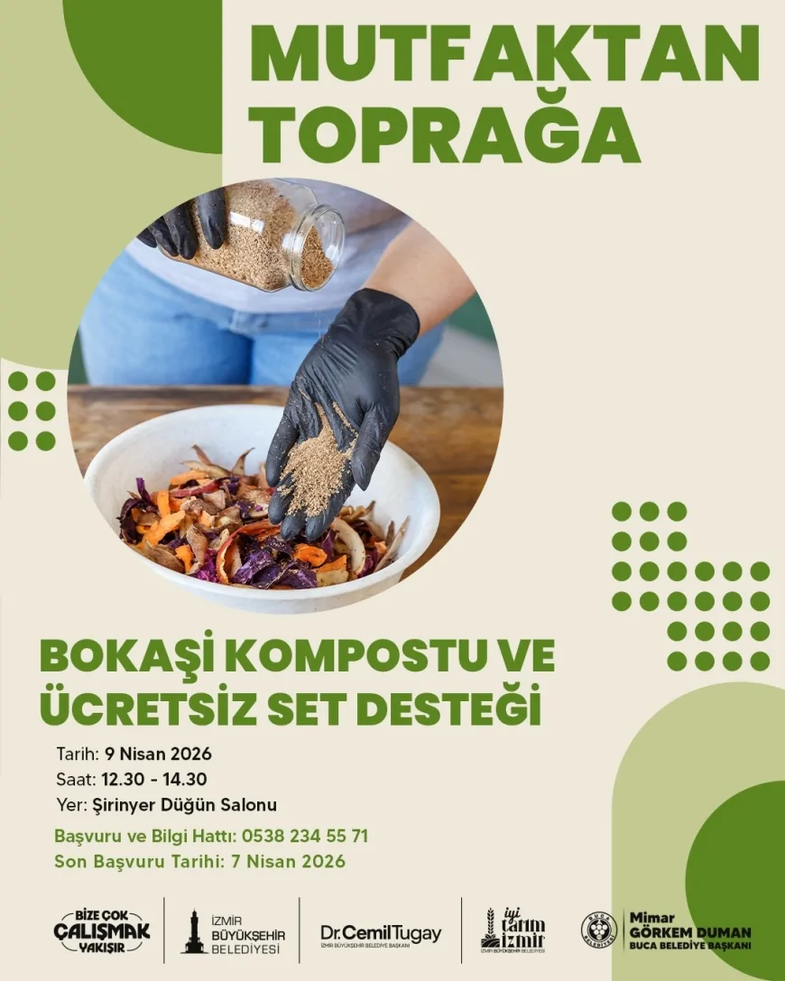 Buca Belediyesi’nden Çevre İçin Adım: “Bokaşi Kompostu Eğitimi” ile Atıklar Gübreye Dönüşecek